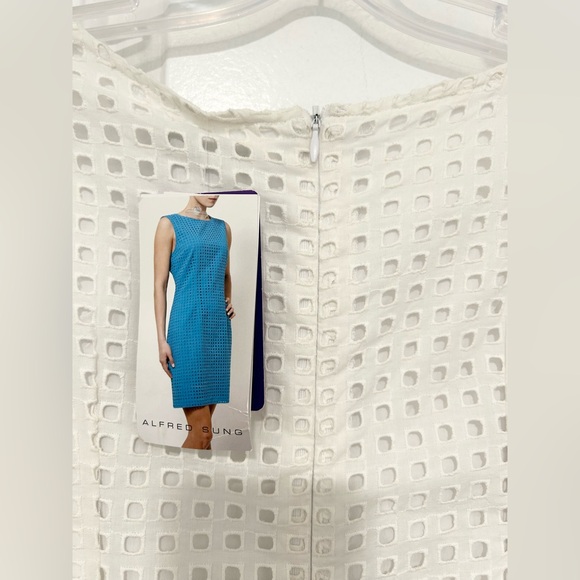 New Alfred Sung Eyelet Shift Dress - Picture 4 of 4